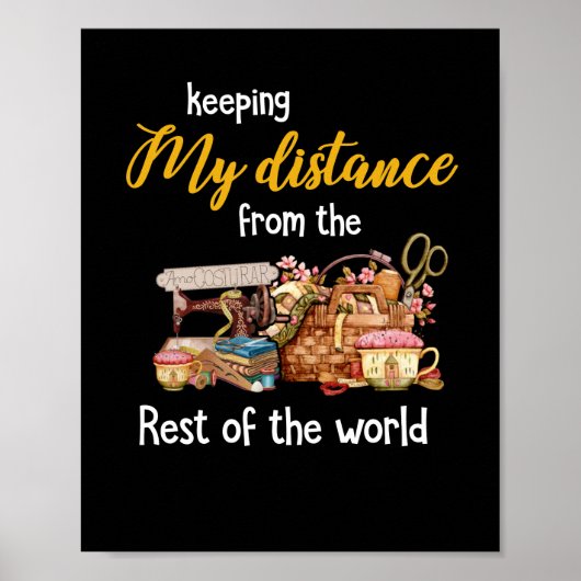 Mijn afstand tot de rest van de wereld bewaren poster (Voorkant)