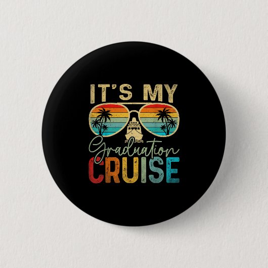 Mijn Afstuderen Cruise Afstuderen Trip Cruise 20 Ronde Button 5,7 Cm (Voorkant)