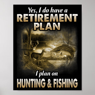 Mijn aftredingsprogramma jager Vist opa Poster