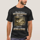 Mijn aftredingsprogramma jager Vist opa T-shirt (Voorkant)