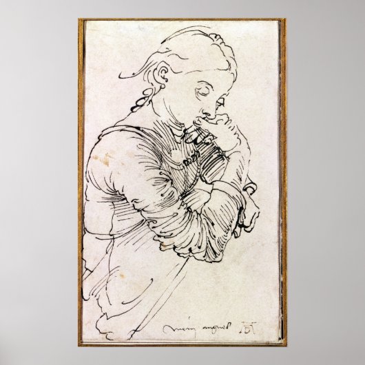 Mijn Agnes', Durer's vrouw afgebeeld als meisje, 1 Poster (Voorkant)