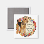 Mijn Airedale Liefde Magneet (Voorkant / Achterkant)