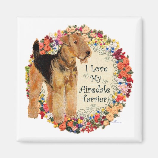 Mijn Airedale Liefde Magneet (Voorkant)