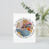 Mijn Airedale Regels Mijn wereld Briefkaart (Staand voorkant)