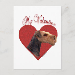 Mijn Airedale Terrier Valentijn Feestdagenkaart
