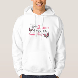 Mijn Airman geeft me Butterflies Hoodie