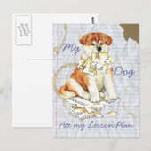 Mijn Akita Ate Mijn Lesson Plan Briefkaart (Voorkant / Achterkant)
