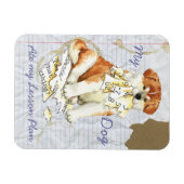 Mijn Akita Ate Mijn Lesson Plan Magneet (Horizontaal)