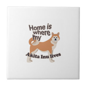 Mijn Akita Inu Tegeltje