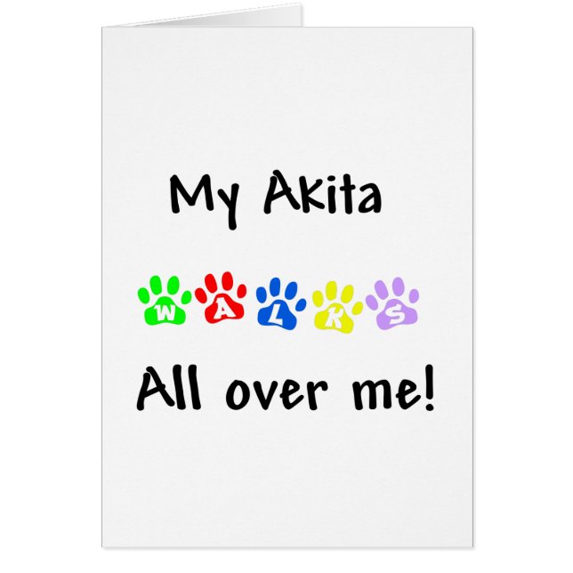 Mijn Akita loopt over me heen (Voorkant)