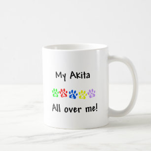 Mijn Akita loopt over me heen Koffiemok