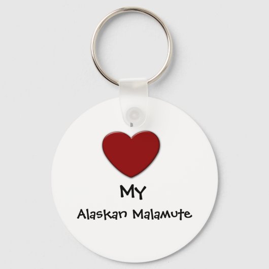Mijn Alaskan Malamute Sleutelhanger (Voorkant)