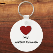 Mijn Alaskan Malamute Sleutelhanger (Voorkant)