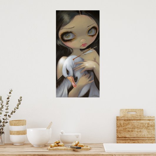 Mijn Albatross ART PRINT groot oog onderbroos goth (Keuken)