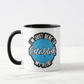 Mijn Alibi Vormen Leuk Sarcastisch Citaat Cadeau Mok (Links)