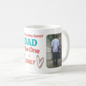 Mijn alledaagse held? DAD - Gepersonaliseerde foto Koffiemok (Voorkant rechts)