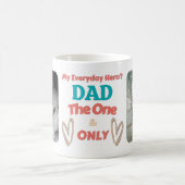 Mijn alledaagse held? DAD - Gepersonaliseerde foto Koffiemok (Center)