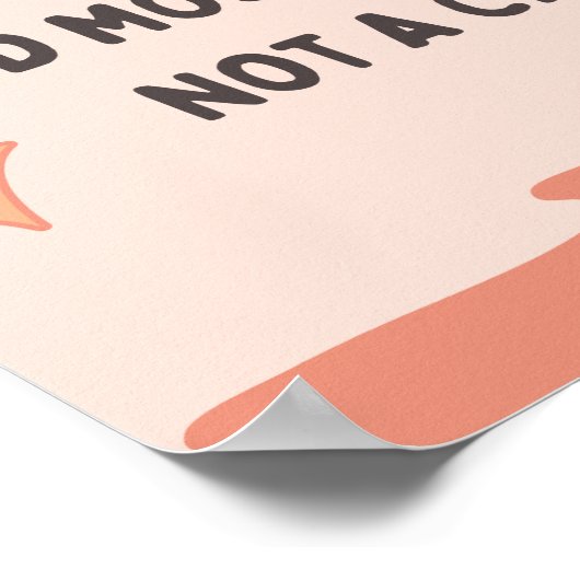 Mijn allergie is geen grap poster (Hoek)