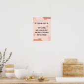 Mijn allergie is geen grap poster (Keuken)