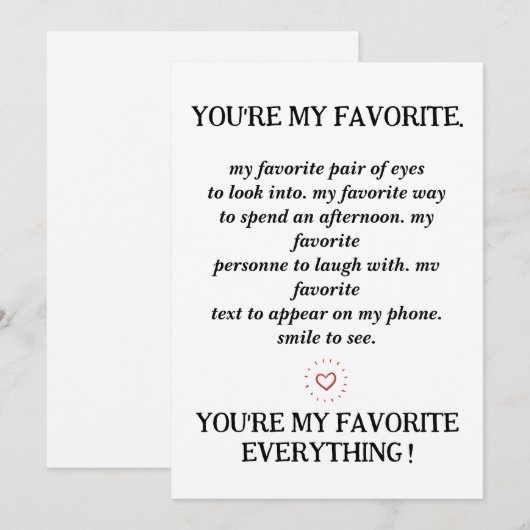 Mijn Alles: Een Hartelijke Kaart voor Alle Gelegen (Voorkant / Achterkant)