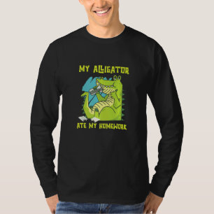 Mijn Alligator Heeft Mijn Huiswerk Gegeten Reptiel T-shirt