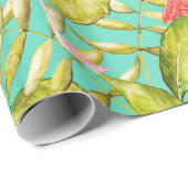 Mijn Aloha Oerwoud Bird Flamingo Garden Cadeaupapier (Rol Hoek)