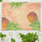 Mijn Aloha Tropische anananasappeltuin Theedoek (Gevouwen)