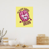 Mijn altijd rijdende brein Poster (Keuken)