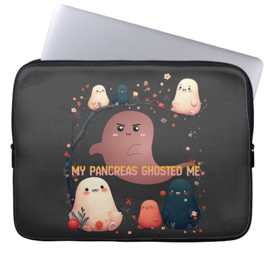Mijn alvleesklier heeft me ghosted laptop sleeve (Voorkant)