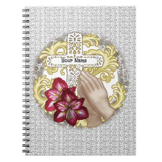 Mijn Amaryllis Christelijk Kruis Notitieboek (Voorkant)