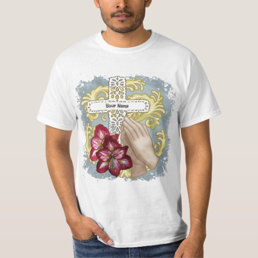 Mijn Amaryllis Christelijk Kruis T-shirt (Voorkant)