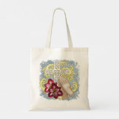 Mijn Amaryllis Christelijk Kruis Tote Bag (Achterkant)