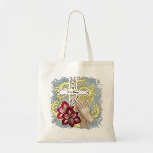 Mijn Amaryllis Christelijk Kruis Tote Bag (Voorkant)