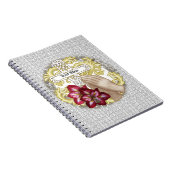 Mijn Amaryllis Christelijke Cross Notitieboek (Rechterzijde)