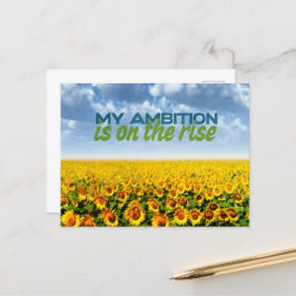 Mijn ambitie is om Motivatie Affirmatie te laten g Briefkaart