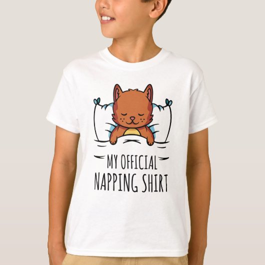 Mijn ambtenaar die shirt negeert met slaapkat (Voorkant)