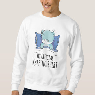Mijn ambtenaar die shirt negeert met slaapkat