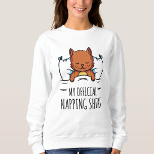 Mijn ambtenaar die shirt negeert met slaapkat
