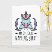 Mijn ambtenaar die shirt negeert met slapen Unicor Kaart (Gele Bloem)