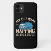 Mijn ambtenaar die shirt neigt, luie slapende Slot Case-Mate iPhone Case (Achterkant)