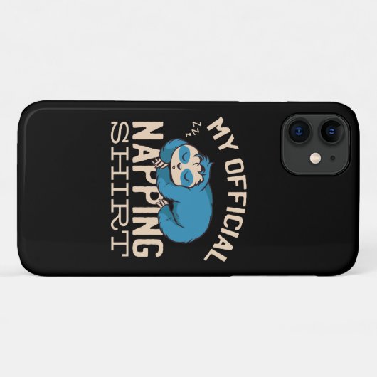 Mijn ambtenaar die shirt neigt, luie slapende Slot Case-Mate iPhone Case (Achterkant (horizontaal))