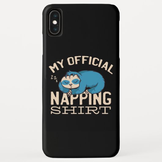 Mijn ambtenaar die shirt neigt, luie slapende Slot Case-Mate iPhone Case (Achterkant)