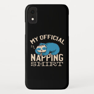 Mijn ambtenaar die shirt neigt, luie slapende Slot Case-Mate iPhone Case