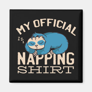 Mijn ambtenaar die shirt neigt, luie slapende Slot Magneet