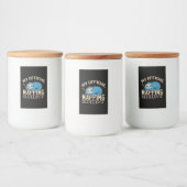 Mijn ambtenaar die shirt neigt, luie slapende Slot Voedselcontainer Etiket (Flessen)