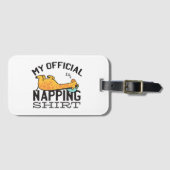 Mijn ambtenaar die shirt neigt - wazige slapende G Bagagelabel (Voorkant (horizontaal))