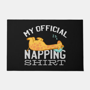 Mijn ambtenaar die shirt neigt - wazige slapende G Deurmat