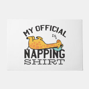 Mijn ambtenaar die shirt neigt - wazige slapende G Deurmat