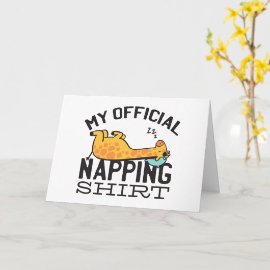 Mijn ambtenaar die shirt neigt - wazige slapende G Kaart (Gele Bloem)