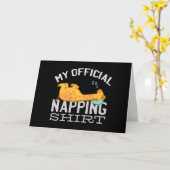 Mijn ambtenaar die shirt neigt - wazige slapende G Kaart (Gele Bloem)